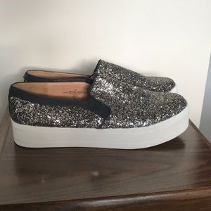 Glitter platform sneaker